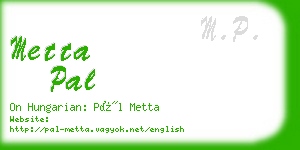 metta pal business card